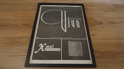 XMAL DEUTSCHLAND Viva-framed Original Poster Sized Advert • £40