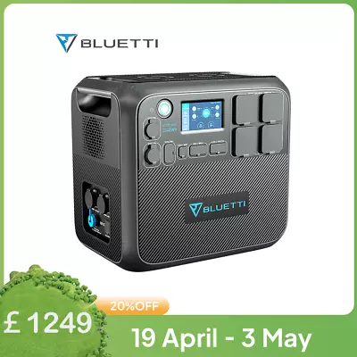 BLUETTI AC200MAX 2200W Portable Power Station 2048Wh LiFePO4 Solar Generator UK • £1249