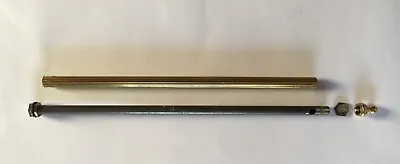 1 X  Ribbed Brass Centre Bar Chandelier Parts / Replacement / Spares • £9.50