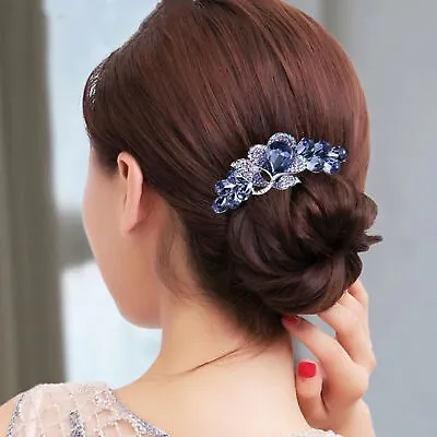 Hair Comb Fine Workmanship Decorative Floral Decor Wedding Hairpiece Lightweight • $7.86
