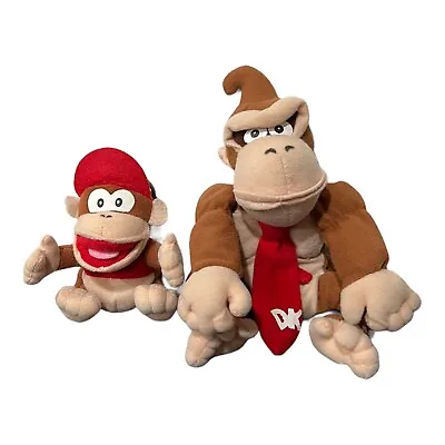 Donkey Kong DK And Diddy Plush Vintage Stuffed Animals BDA *READ* • $29.99