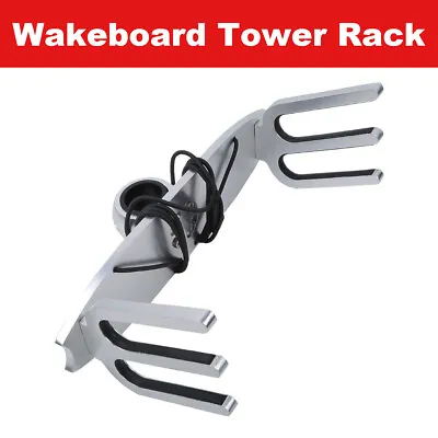 $104.99 • Buy Wakeboard Tower Rack Aluminum Surfboard Holder Rack Fit 2  Or 2 1/4  Or 2 1/2 