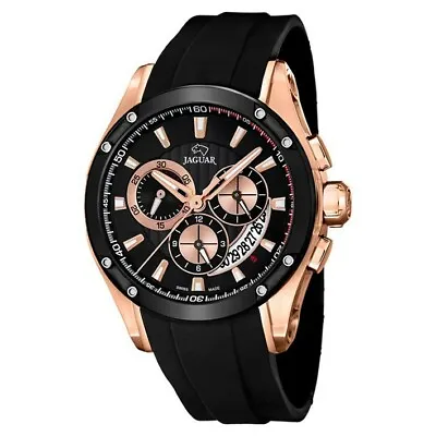 Jaguar Special Edition Watch Pink Gold Plated Black Dial J691/1 • £392.07