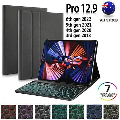 For Apple IPad Pro 12.9 Case 6th 5th 4th 3rd 2nd 1st Gen Keyboard Leather Cover • $45.50