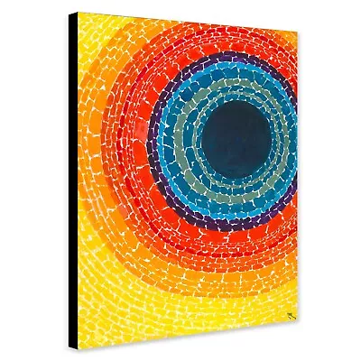 The Eclipse Abstract Wall Art By Alma Thomas 1970 - Canvas Wall Art Framed Print • £12.99