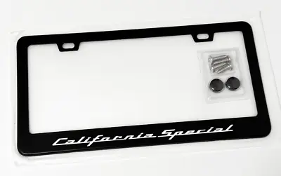 Reflective GT/CS California Special Black Metal License Plate Frame Mustang • $26.99