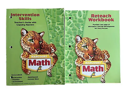 $12.99 • Buy Harcourt Math Intervention Skills And Reteach Workbook- Grade 5 - Unused