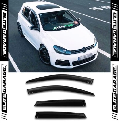 $79.99 • Buy Fits VW Volkswagen Golf GTI R TSI MK5 MK6 Side Window Visors Weathershields 4Dr