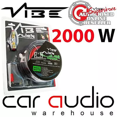 Vibe VSAWK4 4 AWG 2000 Watt Complete 4 Gauge Car Amplifier Amp Sub Wiring Kit • £39.95