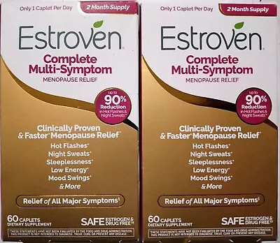 2 Estroven Complete Multi-symptom Menopause Relief Supplement 60 X2 120 Capsules • $44.74