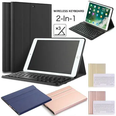 $18.59 • Buy For IPad Air 1/2nd Gen 9.7 Pro 10.5 Bluetooth Keyboard Folio Leather Case Cover