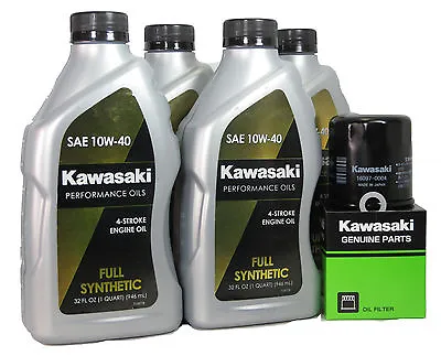 2008 Kawsaki VULCAN 1600 MEAN STREAK Full Synthetic Oil Change Kit • $69.99
