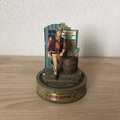 Franklin Mint John Wayne Western Hand-Painted Sculpture Missing Dome Glass READ* • $19.99