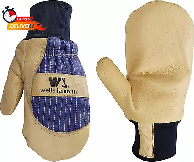 Wells Lamont Men's Leather Palm Thinsulate Winter Mittens Large 5135L • $42.23