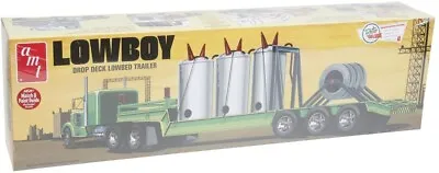 AMT Lowboy Trailer With Load 1:25 7591 Plastic Model Kit Trucks Big Rigs • $47.95