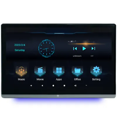 13.3in Touch Screen Car Headrest Monitor DVD Player Android WIFI FM Mirror Link • $455.07