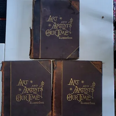 Vol. 1-3 Art And Artists Of Our Time By Clarence Cook 1888 Selmar Hess H. Green • $89.99