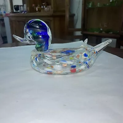 AUTHENTIC Murano Glass Duck Multicolor • $20