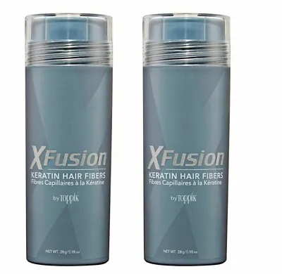 1/2XFusion Keratin Hair Fiber Fiber 28g Black Dark/Med/Light Brown Fast Shipping • $40.99