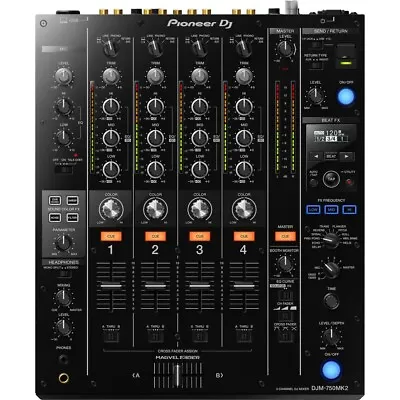 Pioneer DJ DJM-750MK2 4-Channel Professional DJ Club Mixer With USB Soundcard • $1299