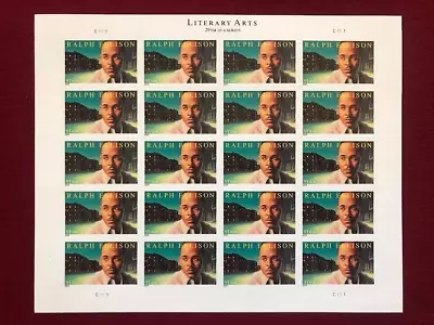 Scott #4866: Ralph Ellison MNH Sheet Of 20. Face Value $18.20. • $0.01