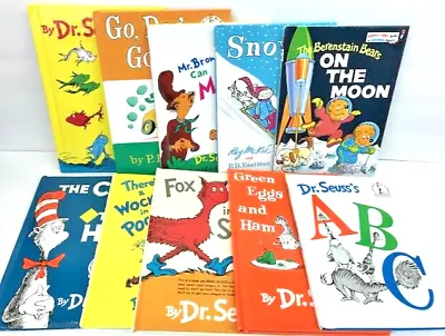 10 Dr Seuss Book Lot Of Hardcover Books Collection Kids New And Vintage - GOOD • $18.75