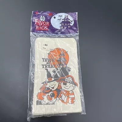 Vintage NOS 1993 Halloween Treat Favor Paper Bags Trick Or Treat Haunted House • $6.99