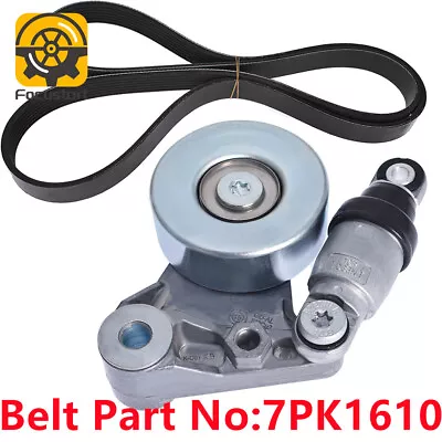 Drive Fan Belt +Tensioner Assembly For Nissan Patrol GU 3.0L Navara D22 2001-07 • $51