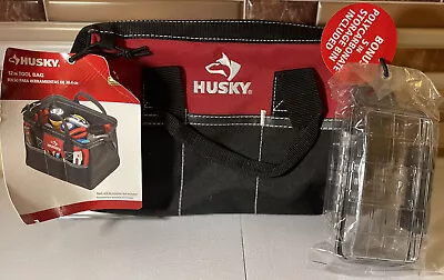 Husky Contractor Multi Purpose Water Resistant Tool Bag Tool Strap Pockets NEW • $26.95