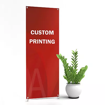 X Banner Stand Custom Printing Curl-Free Fabric Banner （banner Only） • $42.99