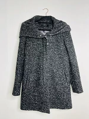 Vero Moda Women’s Black Grey Blend Wool Coat Size M UK • $29.88