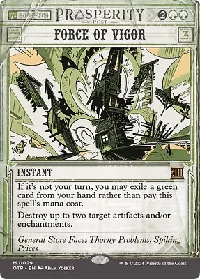 FORCE OF VIGOR Mtg NM-M Breaking News 1 Mythic • $10