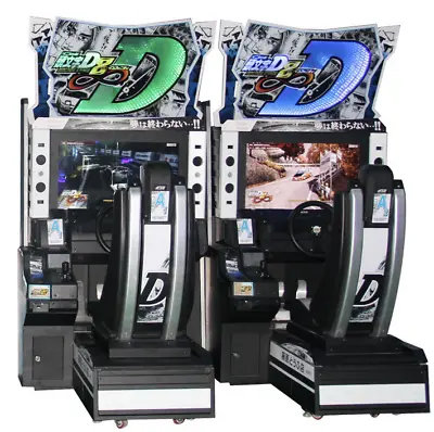 Initial D Stage 8 Street Racing 2-Player Arcade Coin Operated Machine SEE VIDEO • $20500