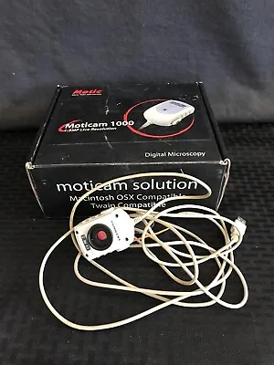MOTIC Moticam 1000 Digital Microscopy Camera W/ Lenses Other Parts 1.3MP USB2.0 • $199.99