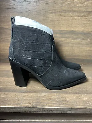 NWB Vince Camuto X Almost Ready Heeled Ankle Boots 7 Winndie Snipped Toe Black • $25