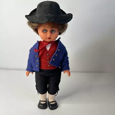 Vintage Doll Emil Schwenk Plastic/Rubber  E.S.  Germany  9  Felt Outfit  Soldier • $14.99