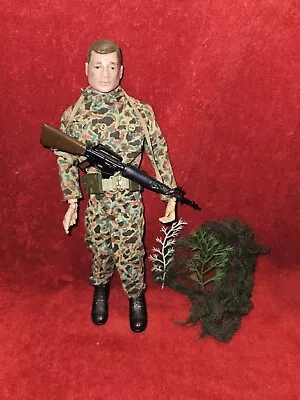 Vintage Gi Joe 1964 Hasbro Action Marine Brown Hair R/r W/accessories • $40