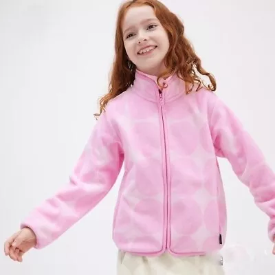 Uniqlo Marimekko FLEECE FULL-ZIP JACKET Girls Kids 5-6 • $29.99