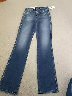 7 For All Mankind Jeans High Waist Straight Brand New Size 25 • $59