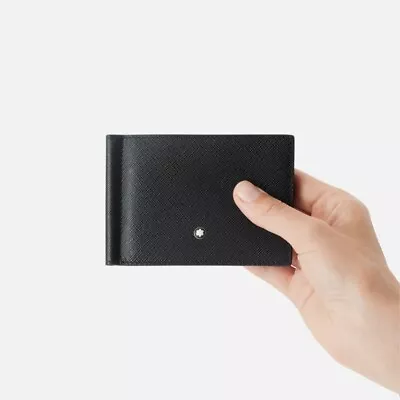 Montblanc SARTORIAL WALLET 6CC WITH MONEY CLIP MB130316 • $199