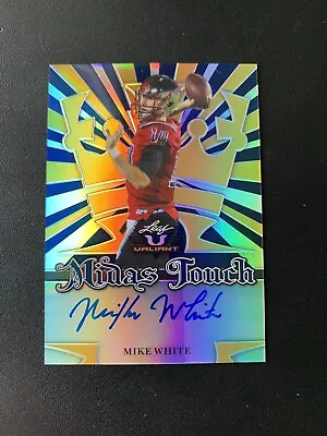 2018 Mike White Leaf Valiant Midas Touch /25 Rookie Autograph MT-MW2 Jets • $15.99