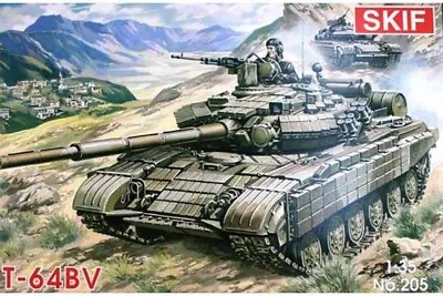 T-64BV Ukraine Main Battle Tank 1/35 Scale SKIF Plastic Model Kit #205 • $26