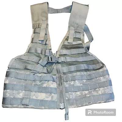 US Military ACU FLC Fighting Load Carrier LBV Tactical Vest Digital Camo MOLLE • $10