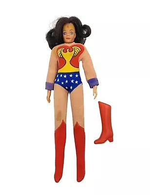 Vintage 1973 Mego Wonder Woman 8  Doll Action Figure Original Articulated 1 Boot • $49.99