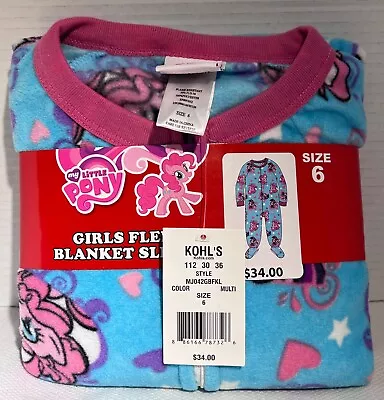 My Little Pony Girls Fleece Blanket Sleeper Size 6 NWT • $22.95