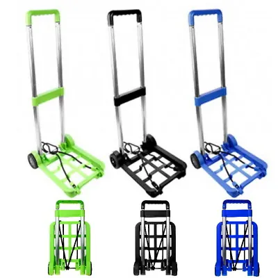 £14.95 • Buy Portable Folding Collapsible Luggage Suitcase Carrier Trolley Sack Truck Wheels