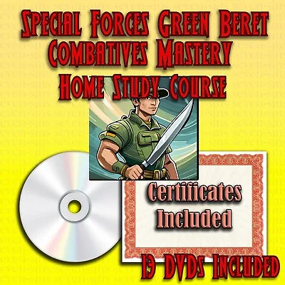 Home Study Course - Special Forces Green Beret Combatives (DVDs + Certificates) • $299.95