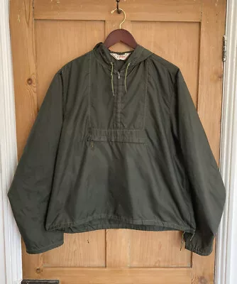 Vintage McGREGOR Jacket 70s Anorak Kangaroo Pocket Khaki Green M DuPont Nylon • £60