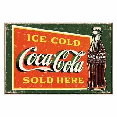 Fridge Magnet-Coke-Ice Cold Coca-Cola Sold Here. Size 3-1/4  X 2-1/4  • $12.95