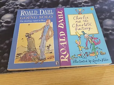 Charlie And The Great Glass Elevator + Going Solo By  Roald Dahl • £2